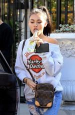 MADISON BEER in Ripped Jeans Out Shopping in West Hollywood 11/30/2017