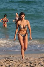 MAIA COTTON in Bikini at a Beach in Miami 12/14/2017