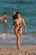 MAIA COTTON in Bikini at a Beach in Miami 12/14/2017