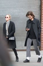 MAIKA MONROE and Joe Keery Out in New York 11/30/2017