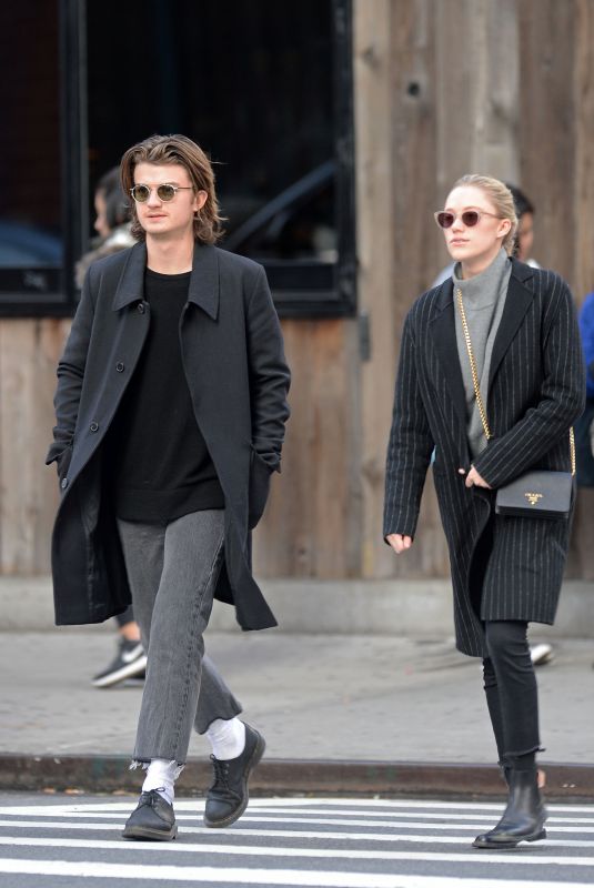 MAIKA MONROE and Joe Keery Out in New York 11/30/2017