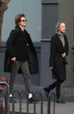 MAIKA MONROE and Joe Keery Out Shopping in New York 11/30/2017