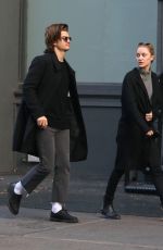 MAIKA MONROE and Joe Keery Out Shopping in New York 11/30/2017