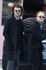 MAIKA MONROE and Joe Keery Out Shopping in New York 11/30/2017
