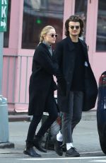 MAIKA MONROE and Joe Keery Out Shopping in New York 11/30/2017