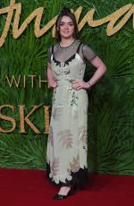 MAISIE WILLIAMS at Fashion Awards 2017 in London 12/04/2017