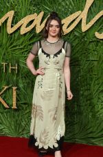 MAISIE WILLIAMS at Fashion Awards 2017 in London 12/04/2017