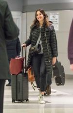 MANDY MOORE at JFK Airport in New York 12/27/2017