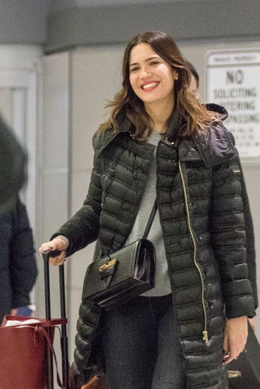 MANDY MOORE at JFK Airport in New York 12/27/2017