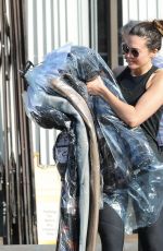 MANDY MOORE Picks Up Her Dry Cleaning in Los Angeles 12/16/2017