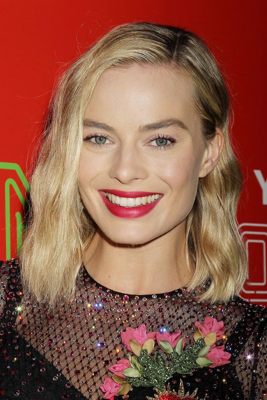 MARGOT ROBBIE at 1st Annual Neon Holiday Party Hosted by Margot Robbie and Allison Janney in New York 12/12/2017