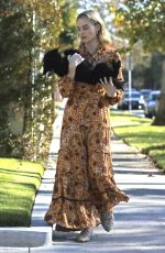 MARGOT ROBBIE Out with Her Dog in Los Angeles 12/11/2017