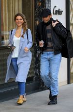 MARIA MENOUNOS Shopping at Saint Laurent in Beverly Hills 12/22/2017