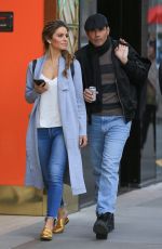 MARIA MENOUNOS Shopping at Saint Laurent in Beverly Hills 12/22/2017