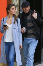 MARIA MENOUNOS Shopping at Saint Laurent in Beverly Hills 12/22/2017