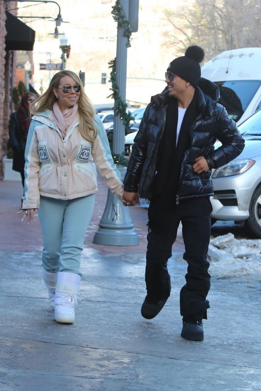 MARIAH CAREY and Bryan Tanaka Out and About in Aspen 12/27/2017