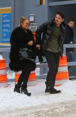 MARIAH CAREY and Bryan Tanaka Shopping at Louis Vuitton Store in Aspen 12/23/2017