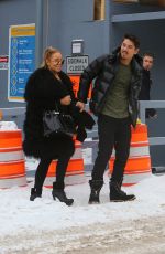 MARIAH CAREY and Bryan Tanaka Shopping at Louis Vuitton Store in Aspen 12/23/2017