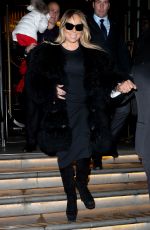 MARIAH CAREY Leaves Her Hotel in London 12/11/2017