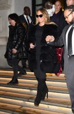 MARIAH CAREY Leaves Her Hotel in London 12/11/2017