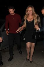 MARIAH CAREY Out for Dinner at Mr. Chow in Los Angeles 12/18/2017