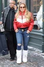MARIAH CAREY Shopping at Ralph Lauren in Aspen 12/24/2017