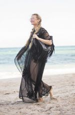 MARINA ACTON at a Beach in Miami 12/11/2017