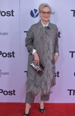 MARYL STREEP at The Post Premiere in Washington 12/14/2017