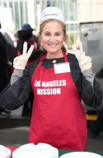 MAUREEN MCCORMICK at LA Mission Serves Christmas to the Homeless in Los Angeles 12/22/2017