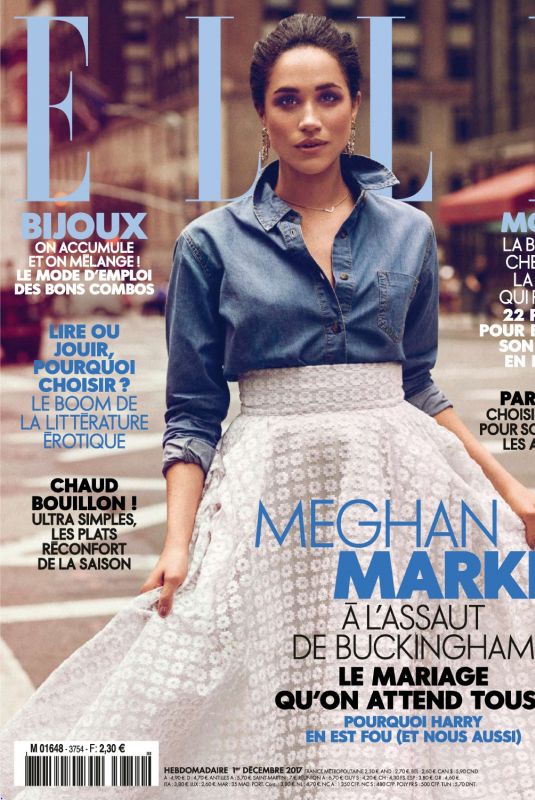 MEGHAN MARKLE for Elle Magazine, France December 2017
