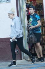 MEGHAN TRAINOR and Daryl Sabara Shopping at Romantix Store in Los Angeles 12/28/2017