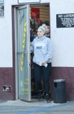MEGHAN TRAINOR and Daryl Sabara Shopping at Romantix Store in Los Angeles 12/28/2017