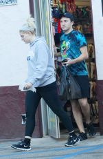 MEGHAN TRAINOR and Daryl Sabara Shopping at Romantix Store in Los Angeles 12/28/2017