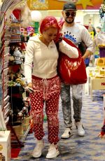 MELANIE BROWN and Gary Madatyan Out Shopping in Los Angeles 12/23/2017