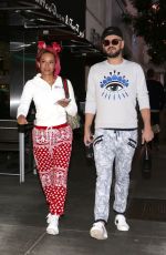 MELANIE BROWN and Gary Madatyan Out Shopping in Los Angeles 12/23/2017