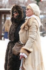 MELANIE GRIFFITH and GOLDIE HAWN Shopping at Cos Bar on Christmas Eve in Aspen 12/24/2017