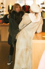 MELANIE GRIFFITH and GOLDIE HAWN Shopping at Cos Bar on Christmas Eve in Aspen 12/24/2017