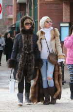 MELANIE GRIFFITH and GOLDIE HAWN Shopping at Cos Bar on Christmas Eve in Aspen 12/24/2017