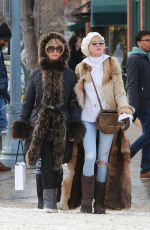 MELANIE GRIFFITH and GOLDIE HAWN Shopping at Cos Bar on Christmas Eve in Aspen 12/24/2017