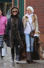 MELANIE GRIFFITH and GOLDIE HAWN Shopping at Cos Bar on Christmas Eve in Aspen 12/24/2017