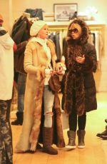 MELANIE GRIFFITH and GOLDIE HAWN Shopping at Cos Bar on Christmas Eve in Aspen 12/24/2017