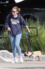 MIA GOTH Out with Her Dog in Los Angeles 12/16/2017