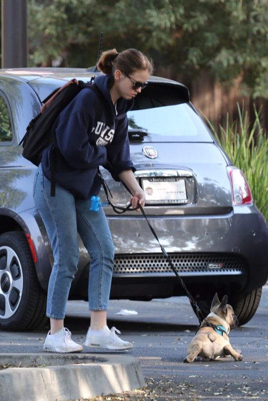 MIA GOTH Out with Her Dog in Los Angeles 12/16/2017