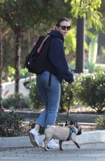 MIA GOTH Out with Her Dog in Los Angeles 12/16/2017