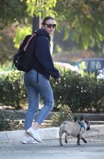 MIA GOTH Out with Her Dog in Los Angeles 12/16/2017