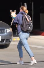 MIA GOTH Out with Her Dog in Los Angeles 12/16/2017