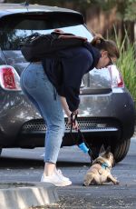 MIA GOTH Out with Her Dog in Los Angeles 12/16/2017
