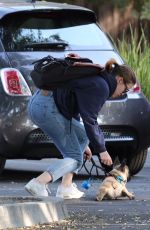MIA GOTH Out with Her Dog in Los Angeles 12/16/2017