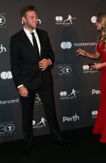 MICHA:A BURNS and Jack Sock at Hopman Cup New Years Eve Players Ball in Perth 12/31/2017