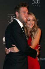 MICHA:A BURNS and Jack Sock at Hopman Cup New Years Eve Players Ball in Perth 12/31/2017